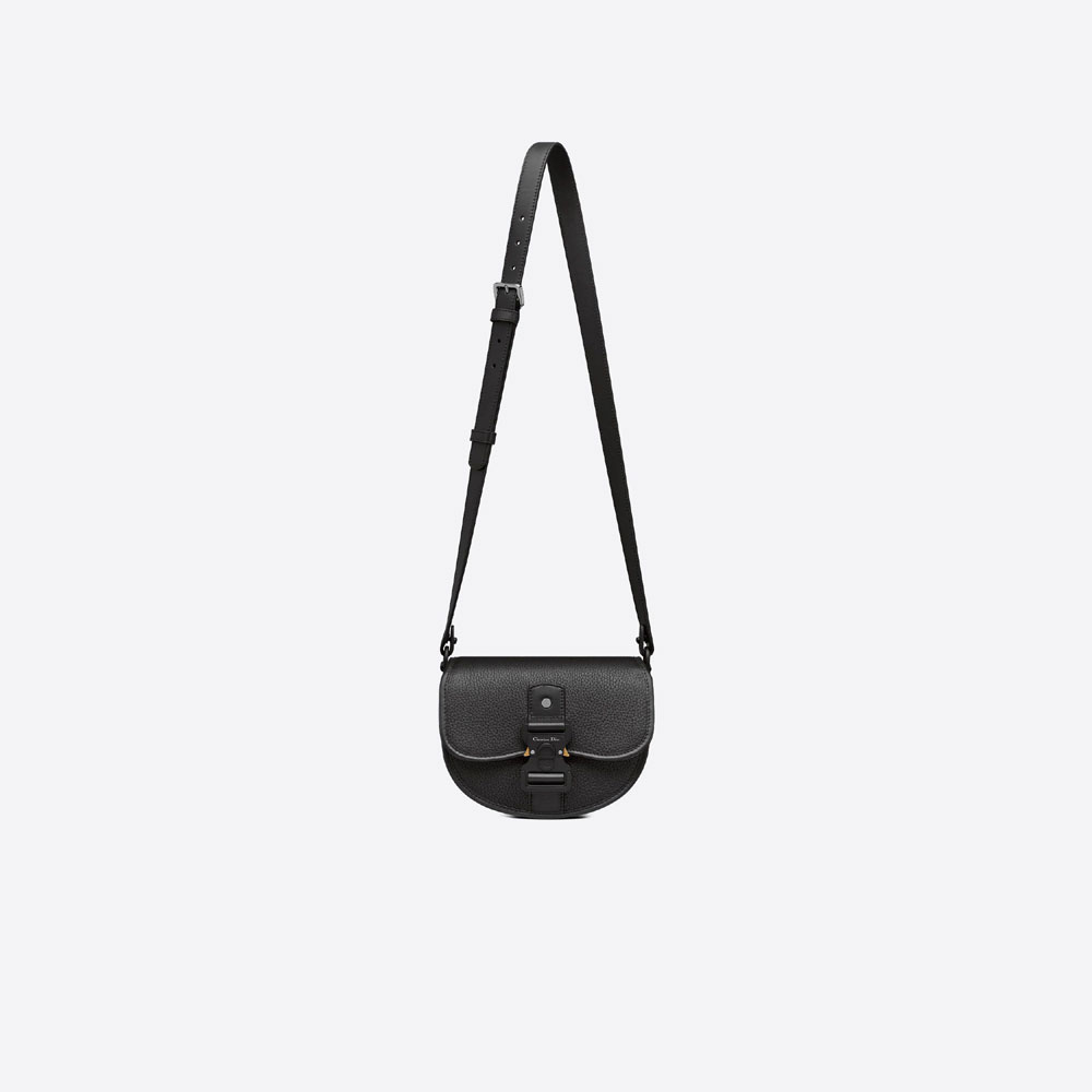Dior Gallop Messenger Bag Black Grained Calfskin 1ADPO033LAC H00N - Photo-3