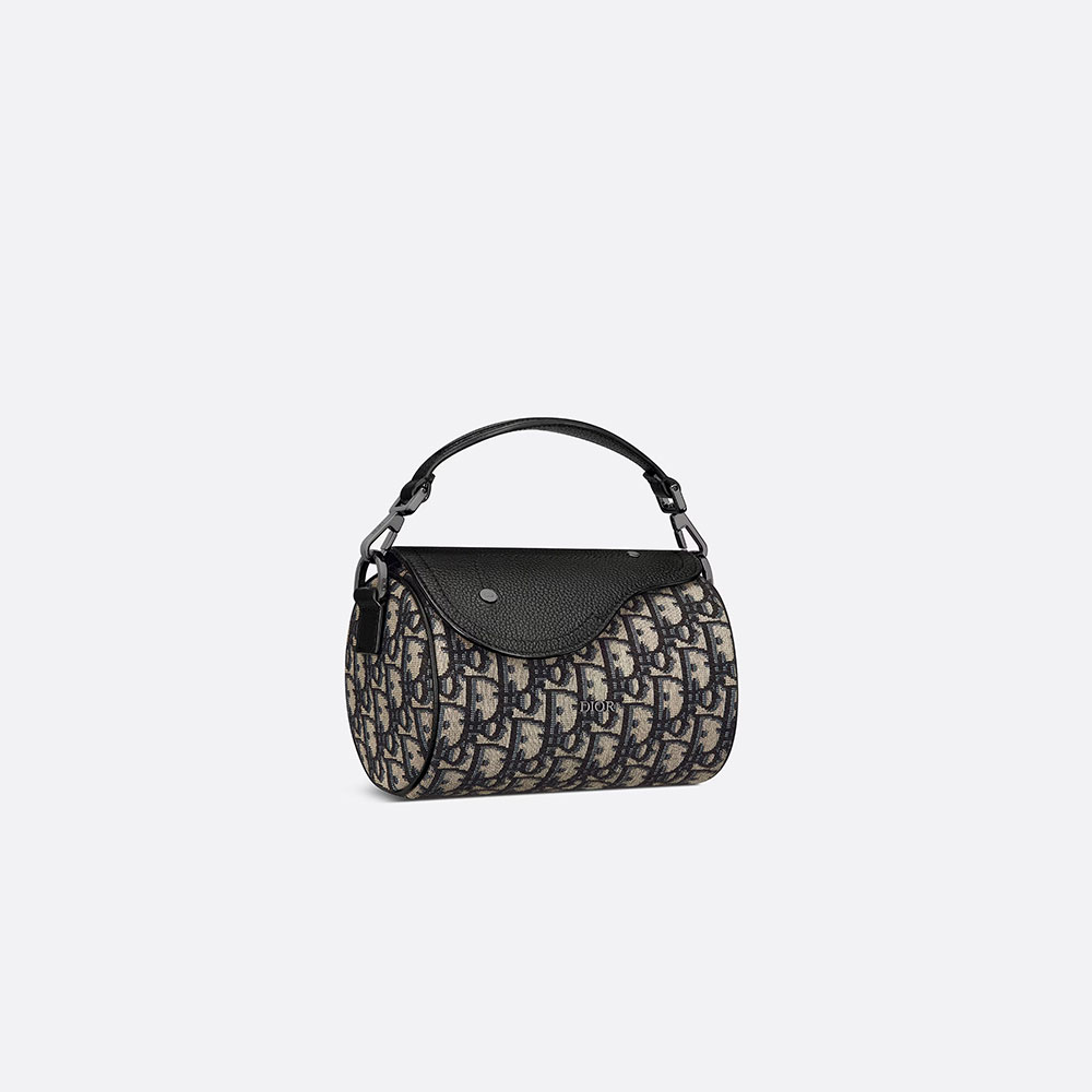 Dior Mini Roller Bag with Strap Beige Black 1ADPO262YKY H27E - Photo-2