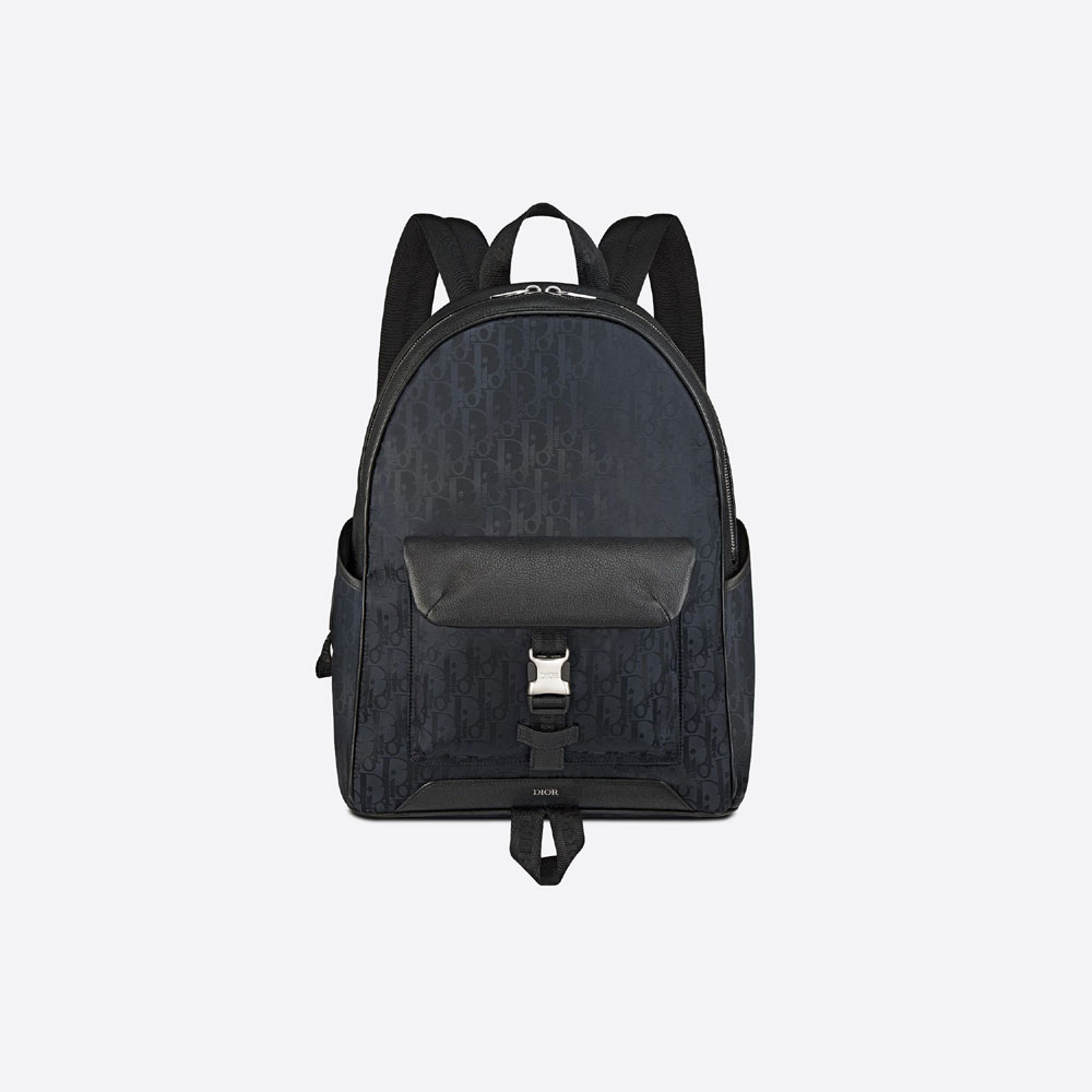 Dior Explorer Backpack Oblique Mirage Fabric Calfskin 1ESBA012YIH H03E
