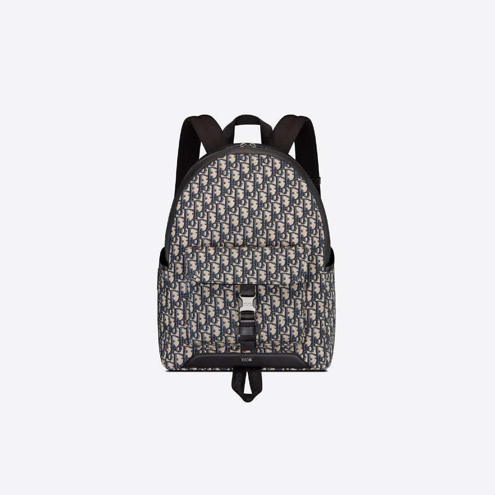 Dior Explorer Backpack Beige And Black Dior Oblique Jacquard 1ESBA012YKY H27E