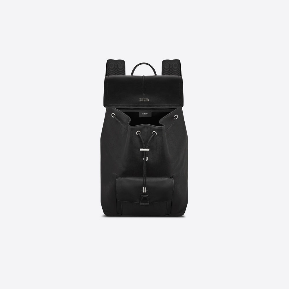 Motion Backpack Black Dior Oblique Galaxy Calfskin 1ESBA138VPI H03E - Photo-3