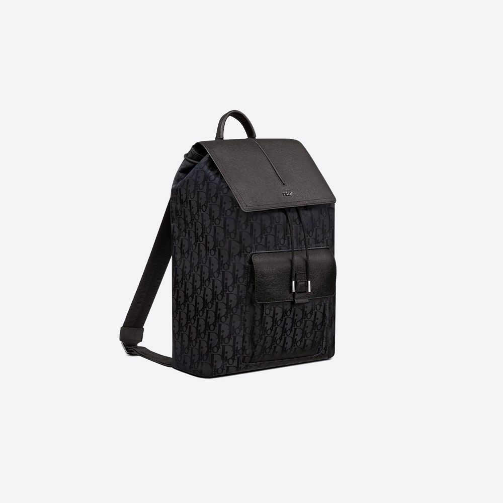 Motion Backpack Dior Oblique Mirage Technical Fabric Calfskin 1ESBA138YIH H03E - Photo-2