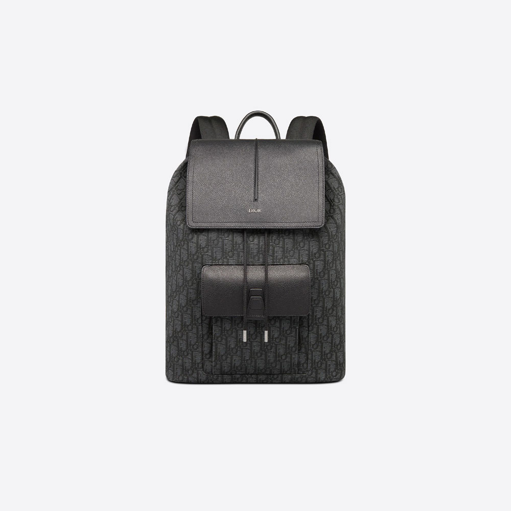 Motion Backpack Black Dior Oblique Jacquard Grained 1ESBA138YKY H10E
