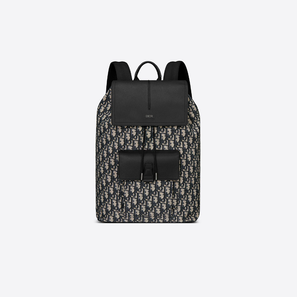 Motion Backpack Dior Oblique Jacquard Grained Calfskin 1ESBA138YKY H27E