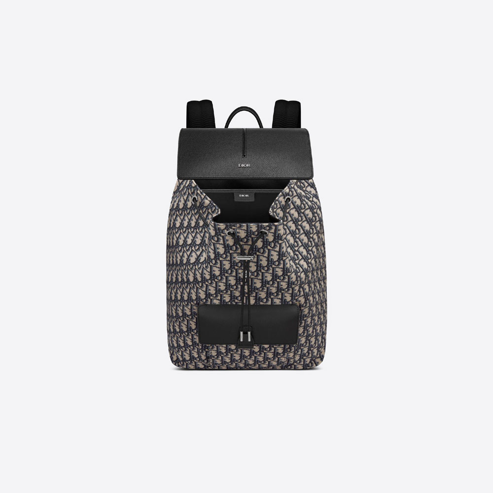 Motion Backpack Dior Oblique Jacquard Grained Calfskin 1ESBA138YKY H27E - Photo-3