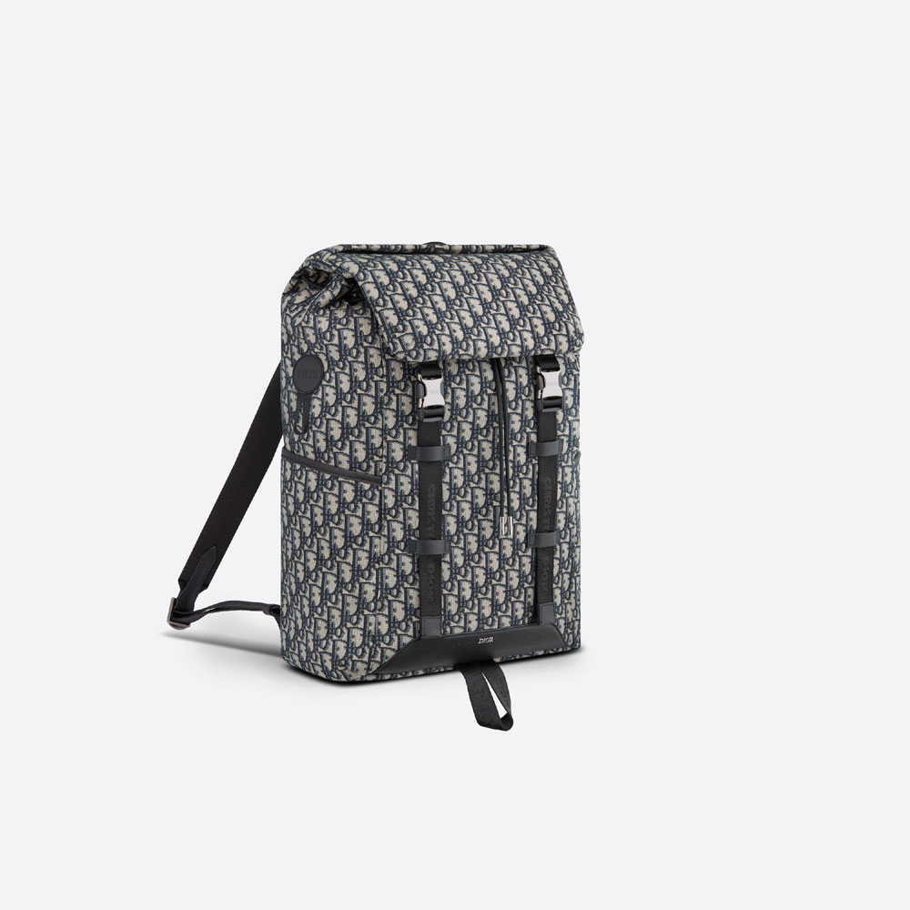 Dior Explorer Backpack Beige And Black Dior Oblique Jacquard 1ESBA152YKY H27E - Photo-2