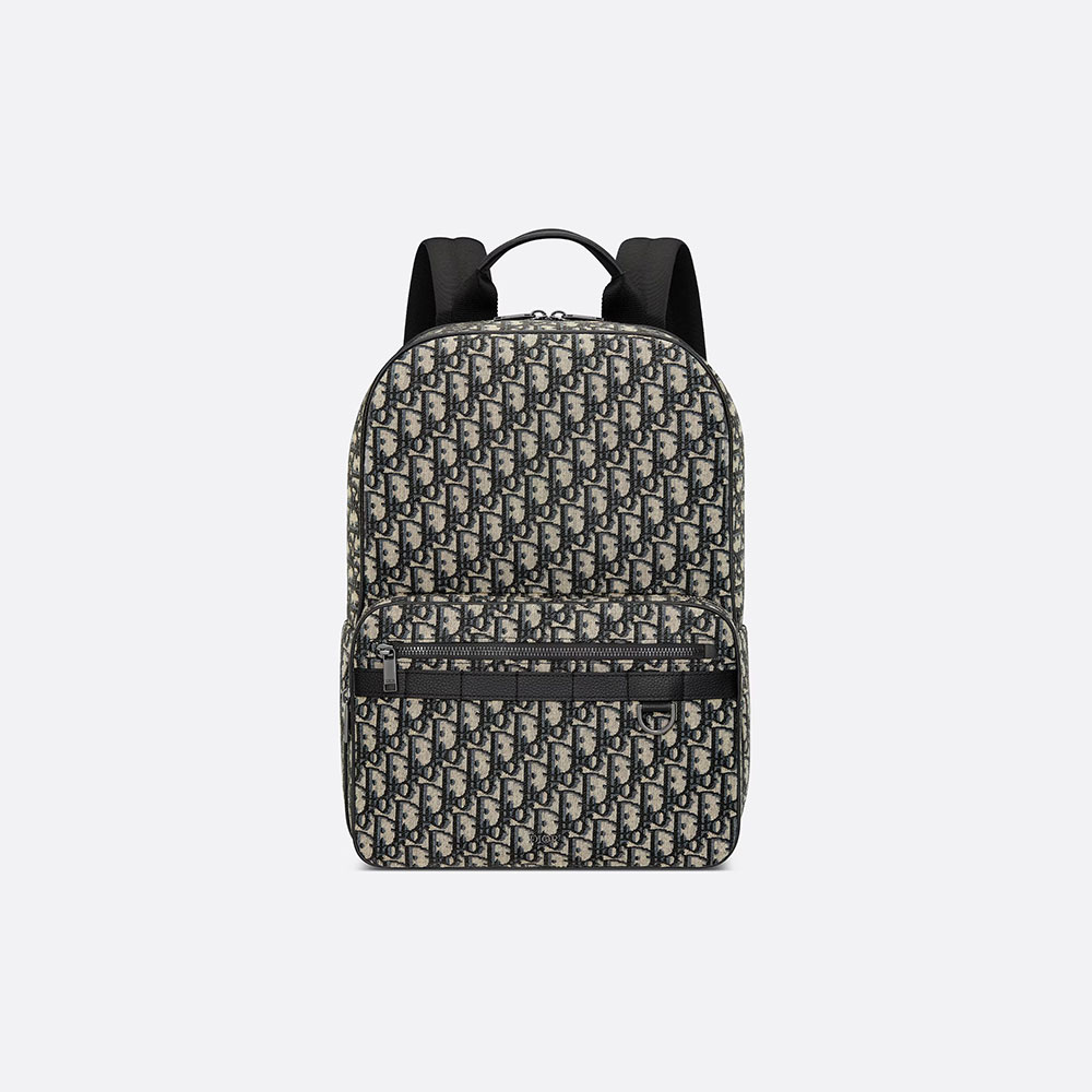 Safari Backpack Beige and Black Dior Oblique Jacquard 1ESBA175YKY H27E