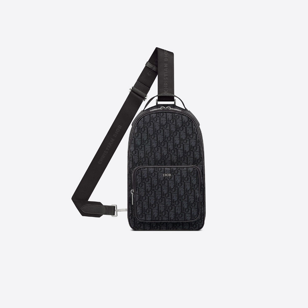 Mini Rider Backpack Beige And Black Dior Oblique Jacquard 1ESBO038YKY H10E