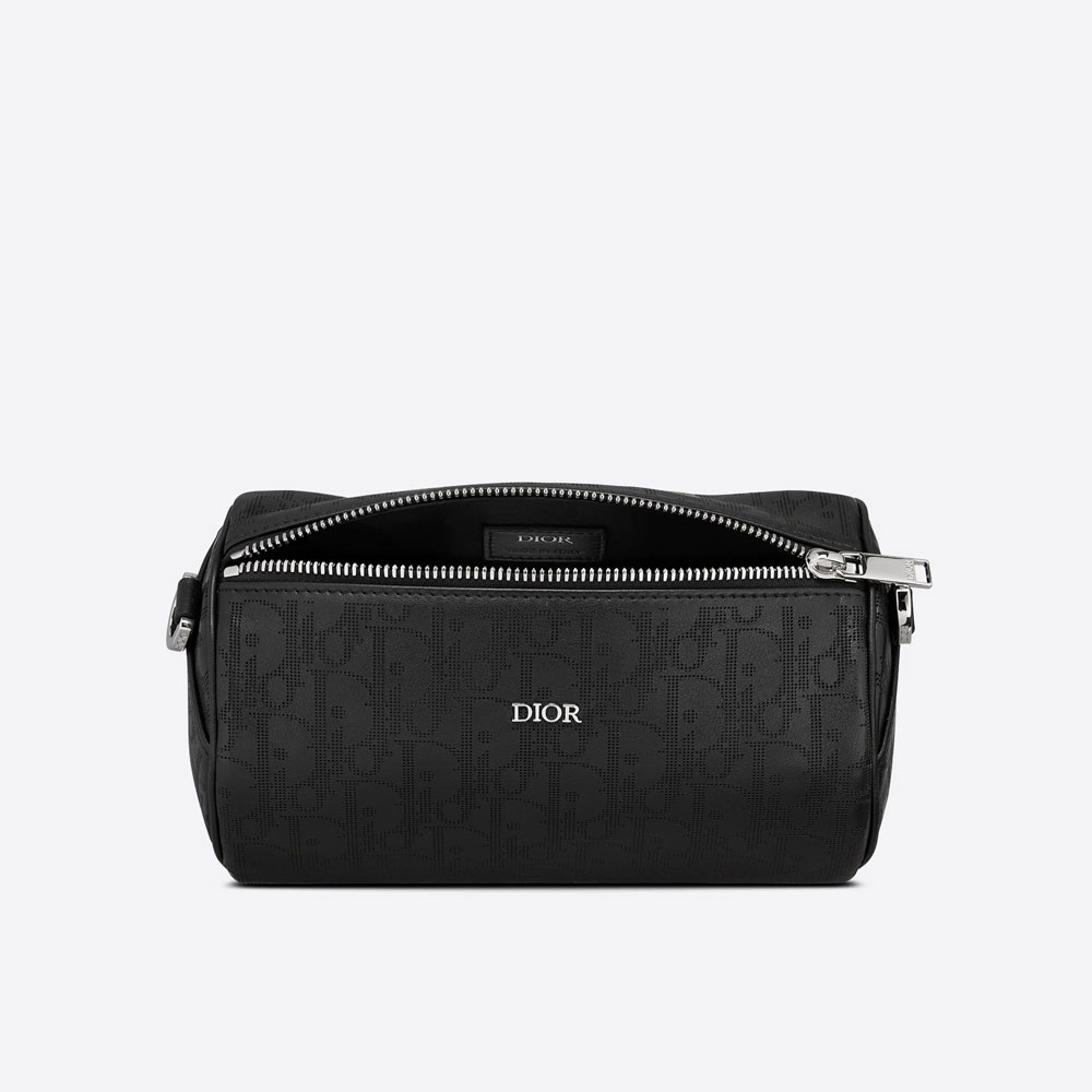 Roller Messenger Bag Black Dior Oblique Galaxy Leather 1ESPO061VPI H03E - Photo-2