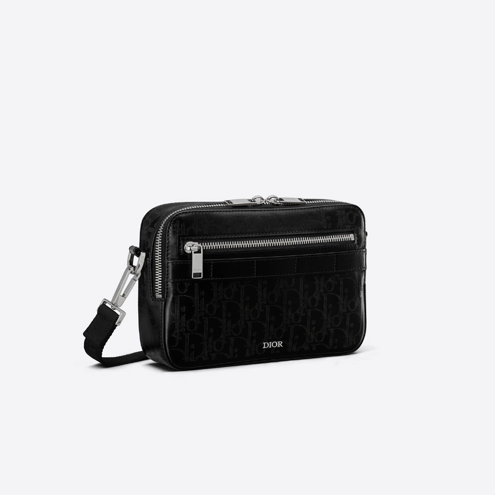 Safari Messenger Bag Black Dior Oblique Galaxy Leather 1ESPO206VPI H03E - Photo-2