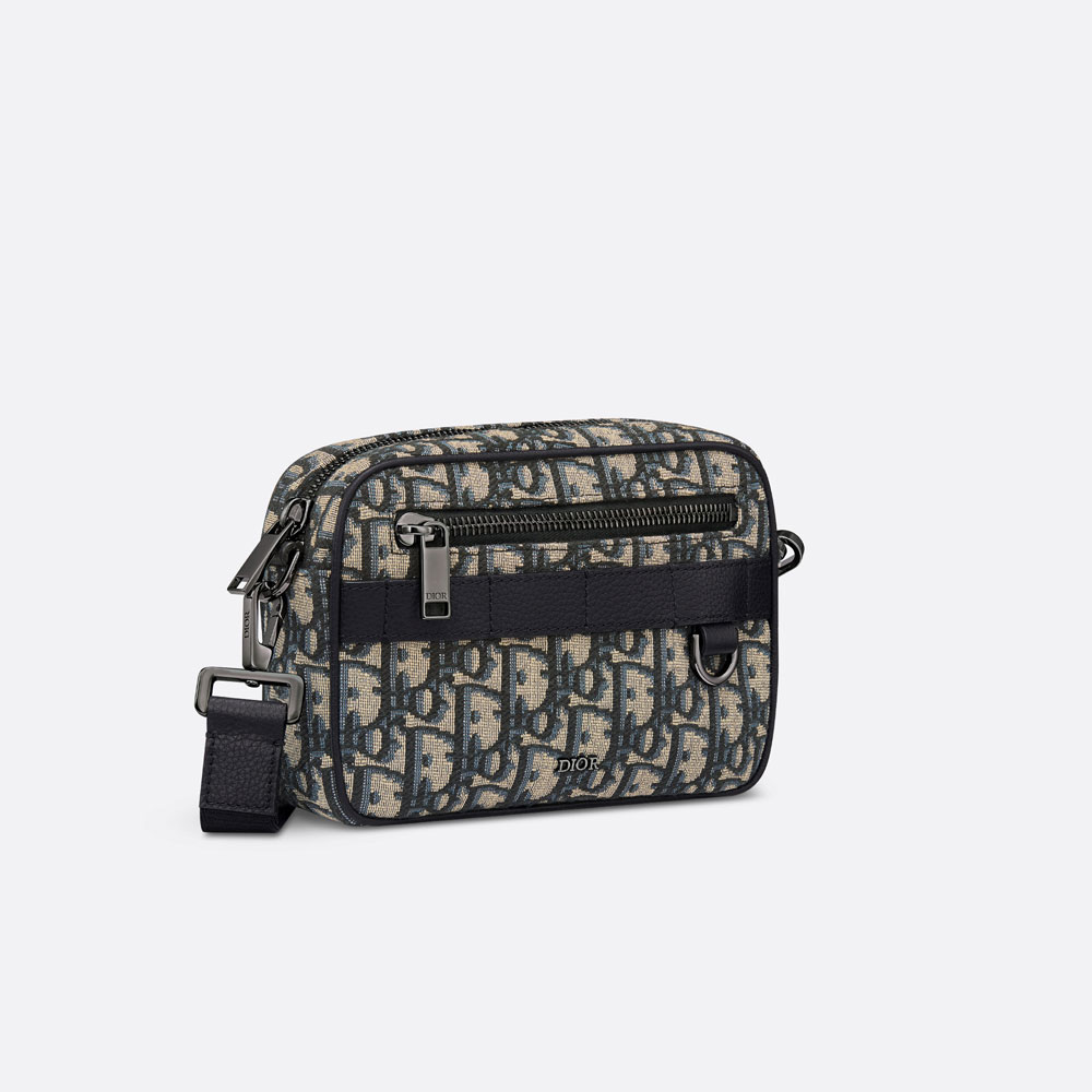 Mini Safari Bag with Strap Dior Oblique Jacquard 2ESWS011YKY H27E - Photo-2
