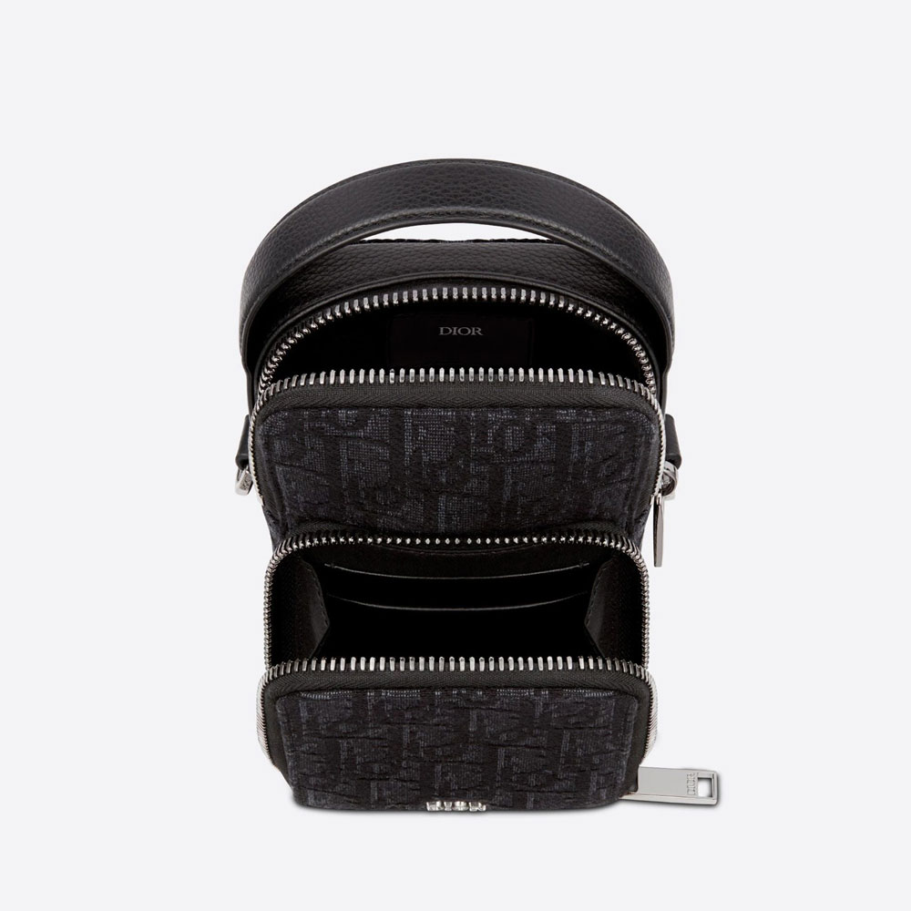 Pouch Black Dior Oblique Jacquard 2OBCA326YSE H03E - Photo-2