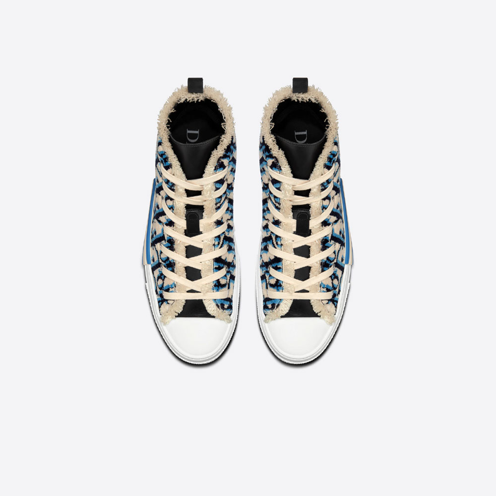 B23 High Top Sneaker Dior Oblique Tapestry 3SH129ZGT H561 - Photo-3