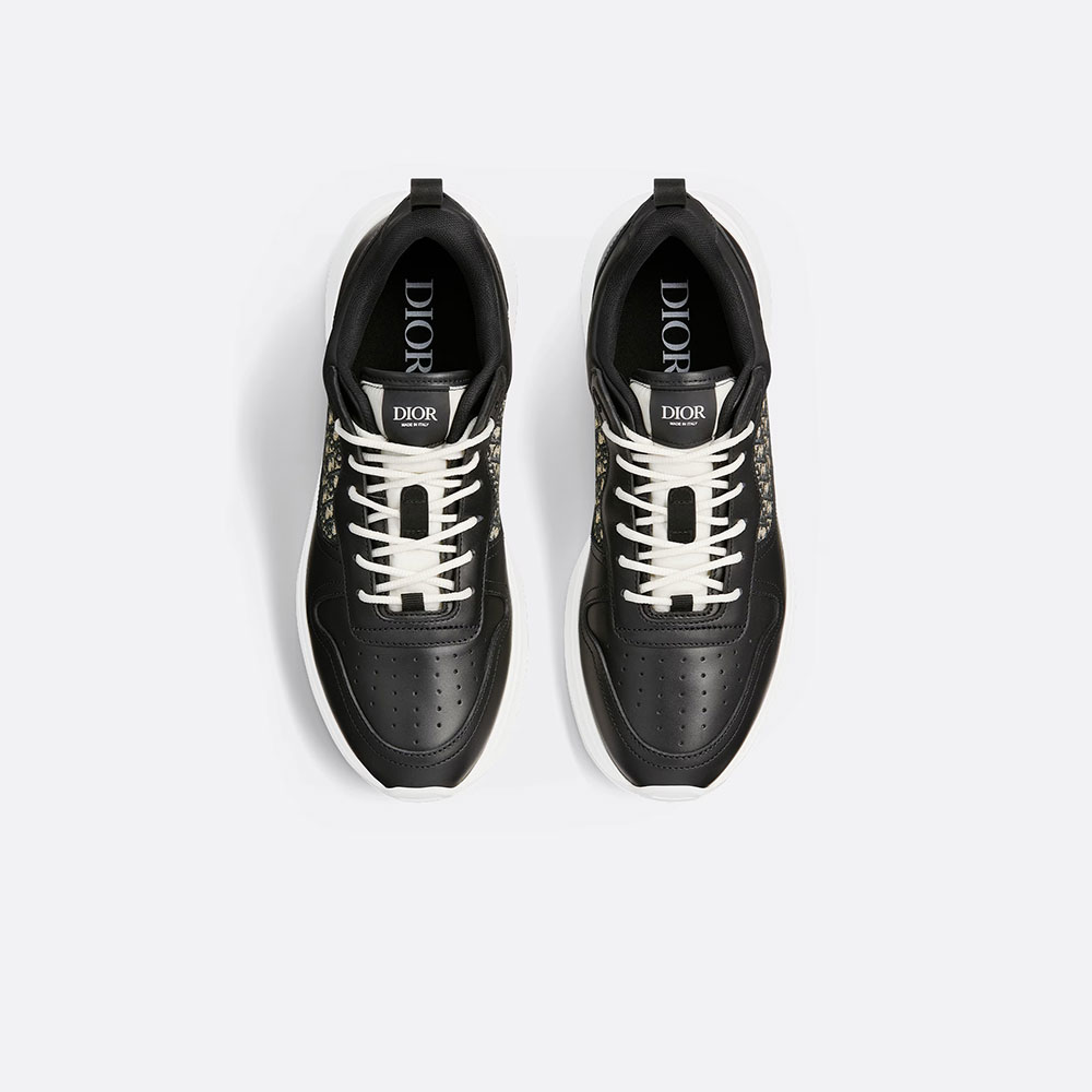 B25 Runner Sneaker Smooth Calf Dior Oblique Jacquard 3SN299ZIR H965 - Photo-3