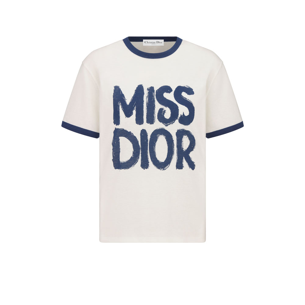 Dior T-Shirt White Cotton 453T40A4554 X5805