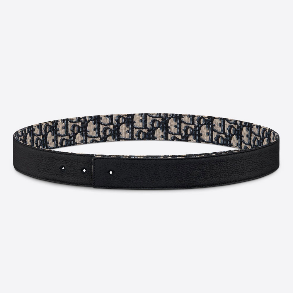 Reversible 35MM Belt Strap Dior Grained Calfskin 4800ZZYSE H05E - Photo-2