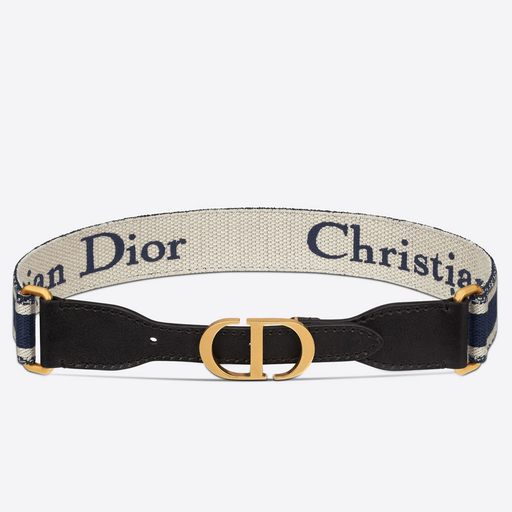 Christian Dior 35MM Belt Embroidered Canvas B0004CBTE M928