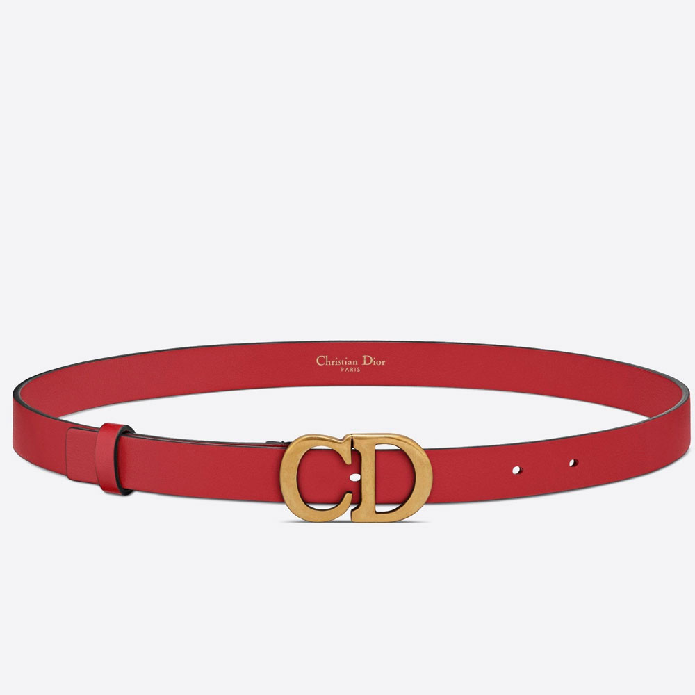 Dior Saddle Belt Red Ultrasoft Calfskin B0042CWGH M35R