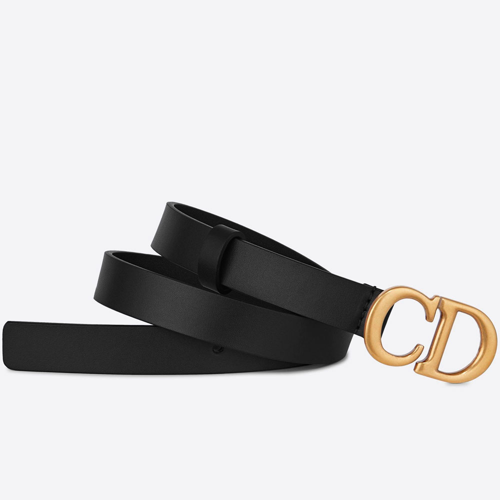 Dior Saddle Belt Black Ultrasmooth Calfskin B0042CWGH M900 - Photo-2