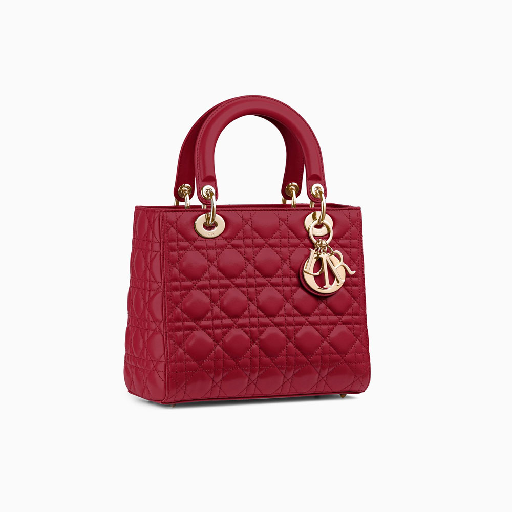 Lady Dior bag in red lambskin CAL44550 M41R U - Photo-2