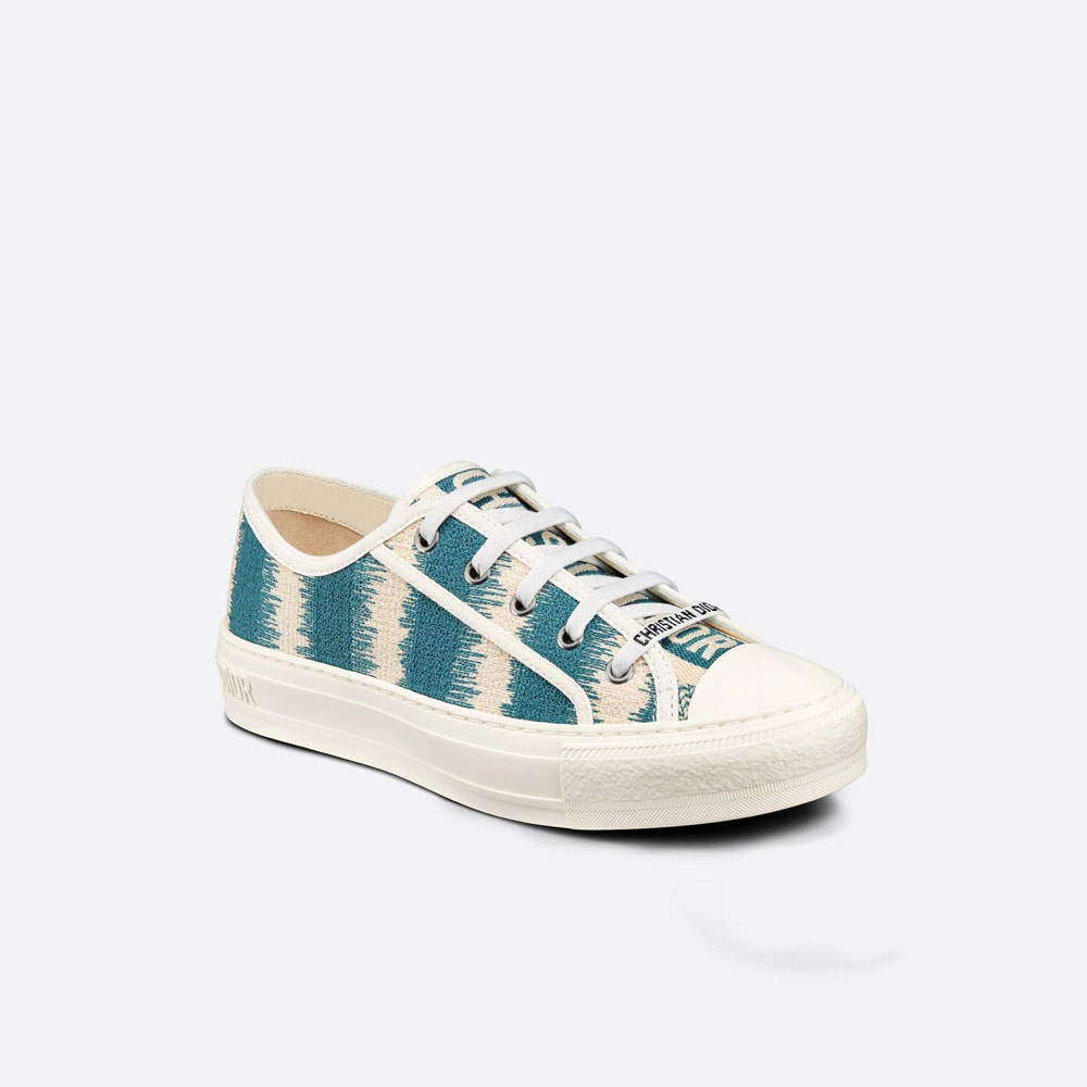 Walkn Dior Sneaker D Stripes Embroidered Cotton KCK211IKE S92B - Photo-2