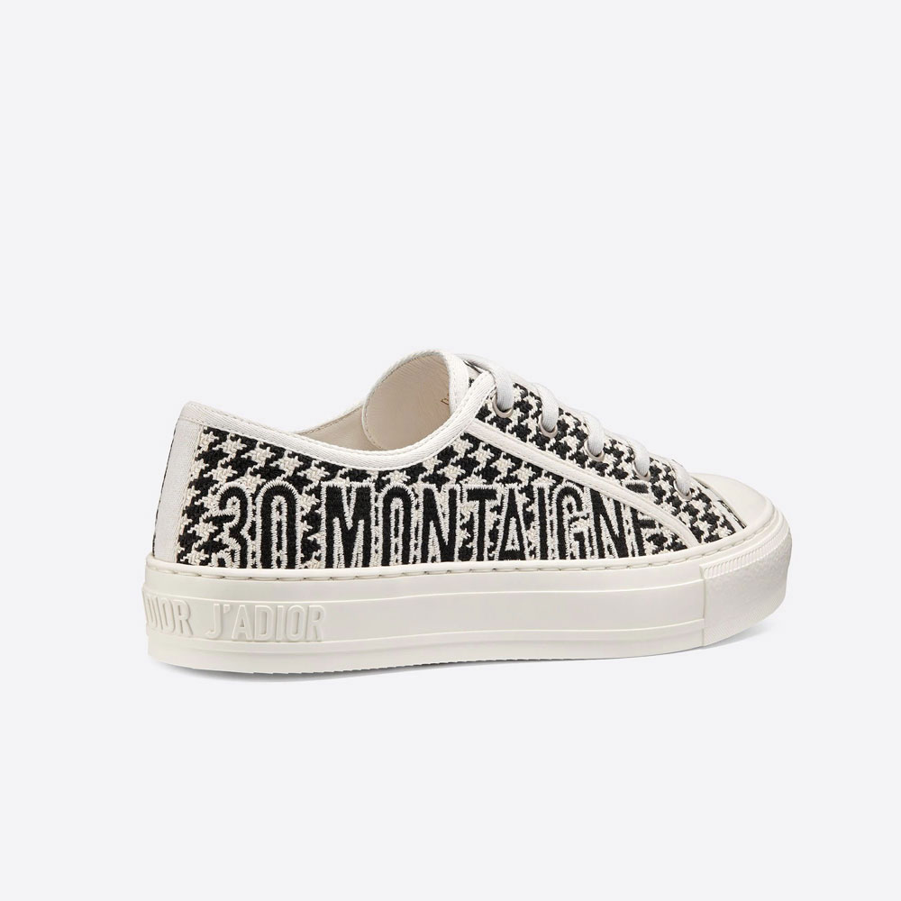 Walk n Dior Sneaker Houndstooth Embroidered Canvas KCK240PEC S12X - Photo-2