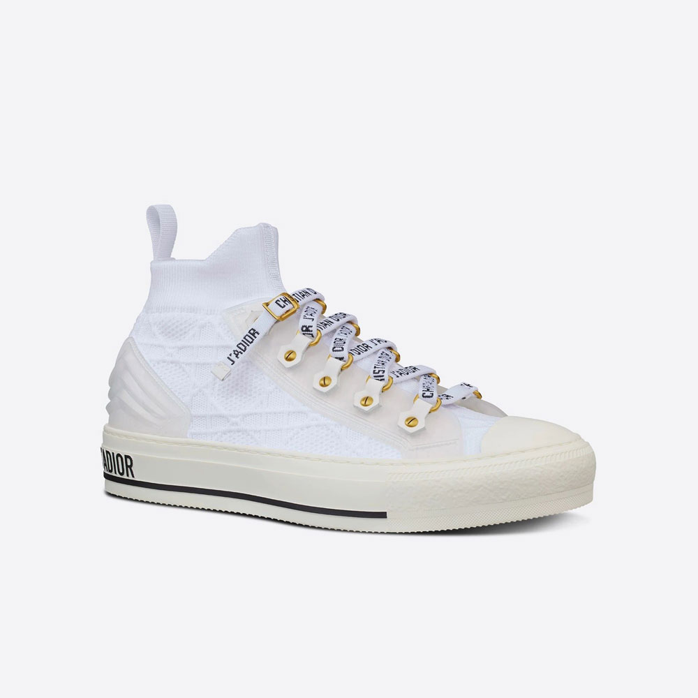Walk N Dior Sneaker White Cannage Technical Mesh KCK276NKR S10W