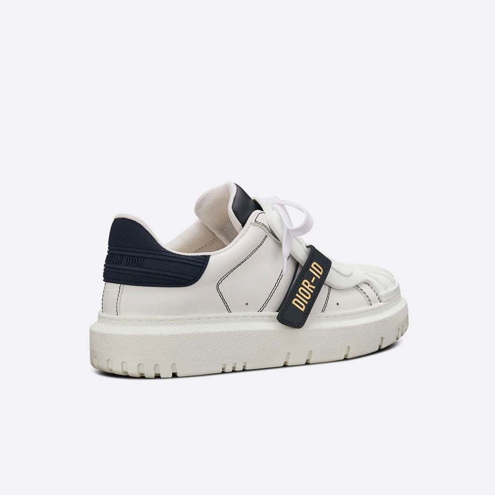 Dior ID Sneaker White and Deep Blue Calfskin and Rubber KCK278BCR S29W - Photo-2