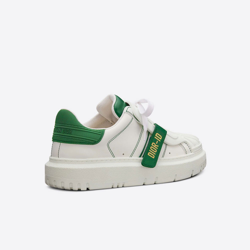 Dior ID Sneaker White and Green Calfskin and Rubber KCK278BCR S31W - Photo-2