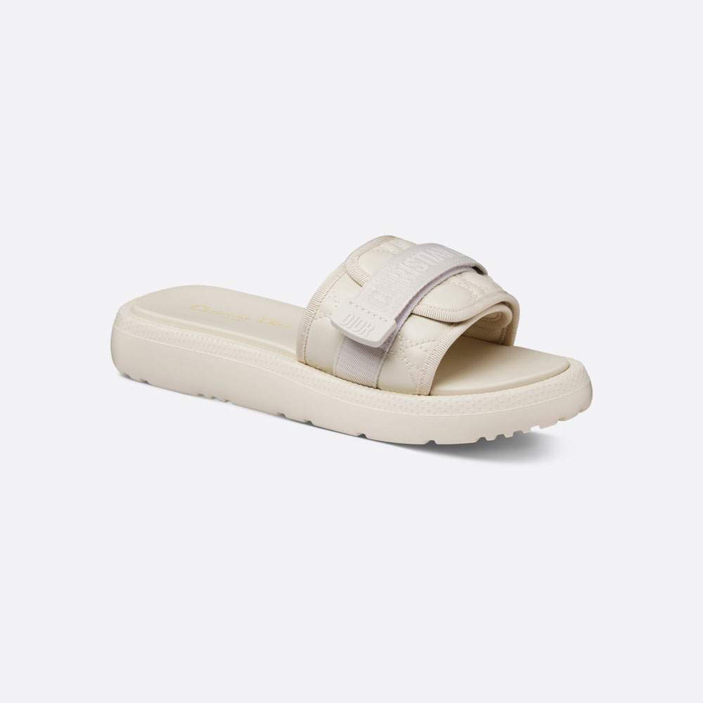 Dioriviera Dioevolution Slide White Quilted Cannage KCO041FQC S03W