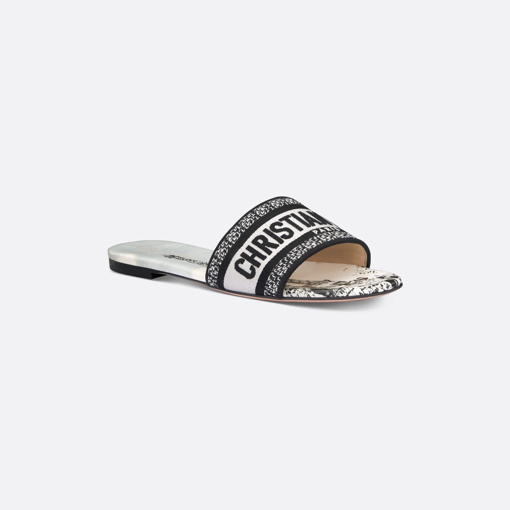 Dior Dway Slide Cotton Embroidered KCQ209EIF S15W