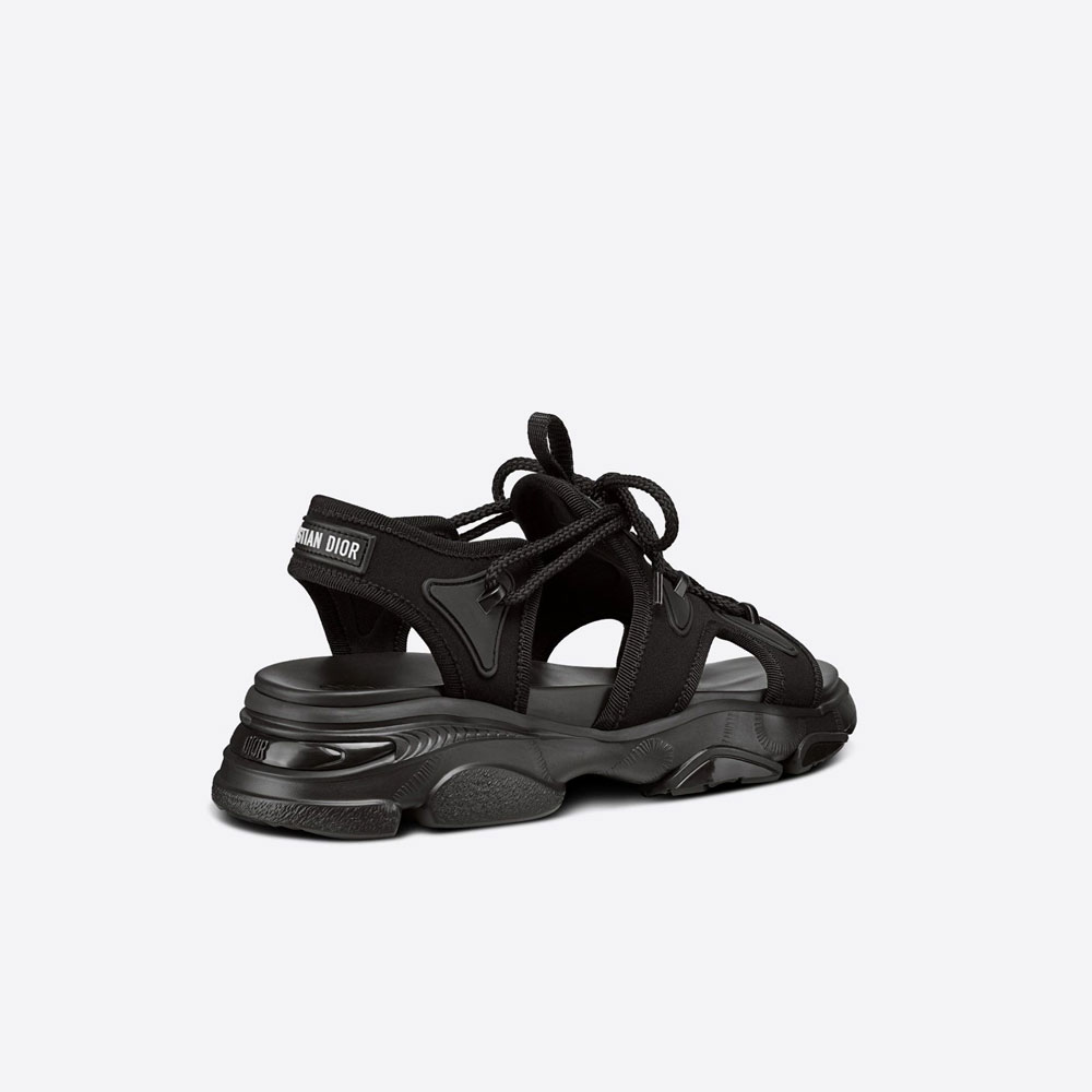 Dior D Connect Sandal Black Technical Fabric KCQ535NGG S900 - Photo-2