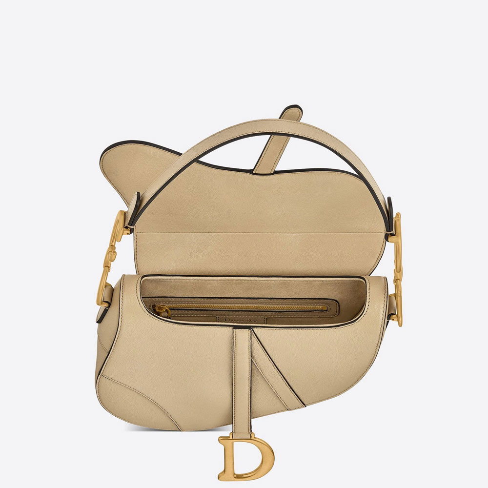 Dior Saddle Bag Beige Shiny Goatskin M0446CCEH M39U - Photo-2