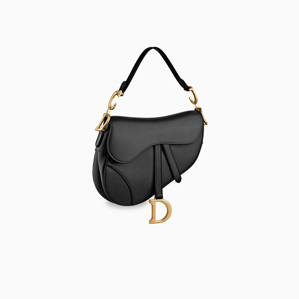 Dior Saddle bag in black calfskin M0446CWGH M900 - Photo-2