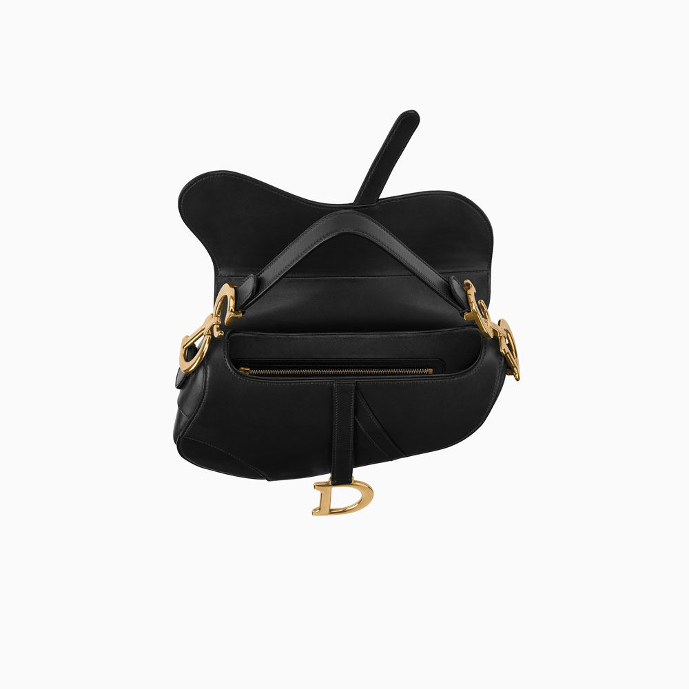 Dior Saddle bag in black calfskin M0446CWGH M900 - Photo-3