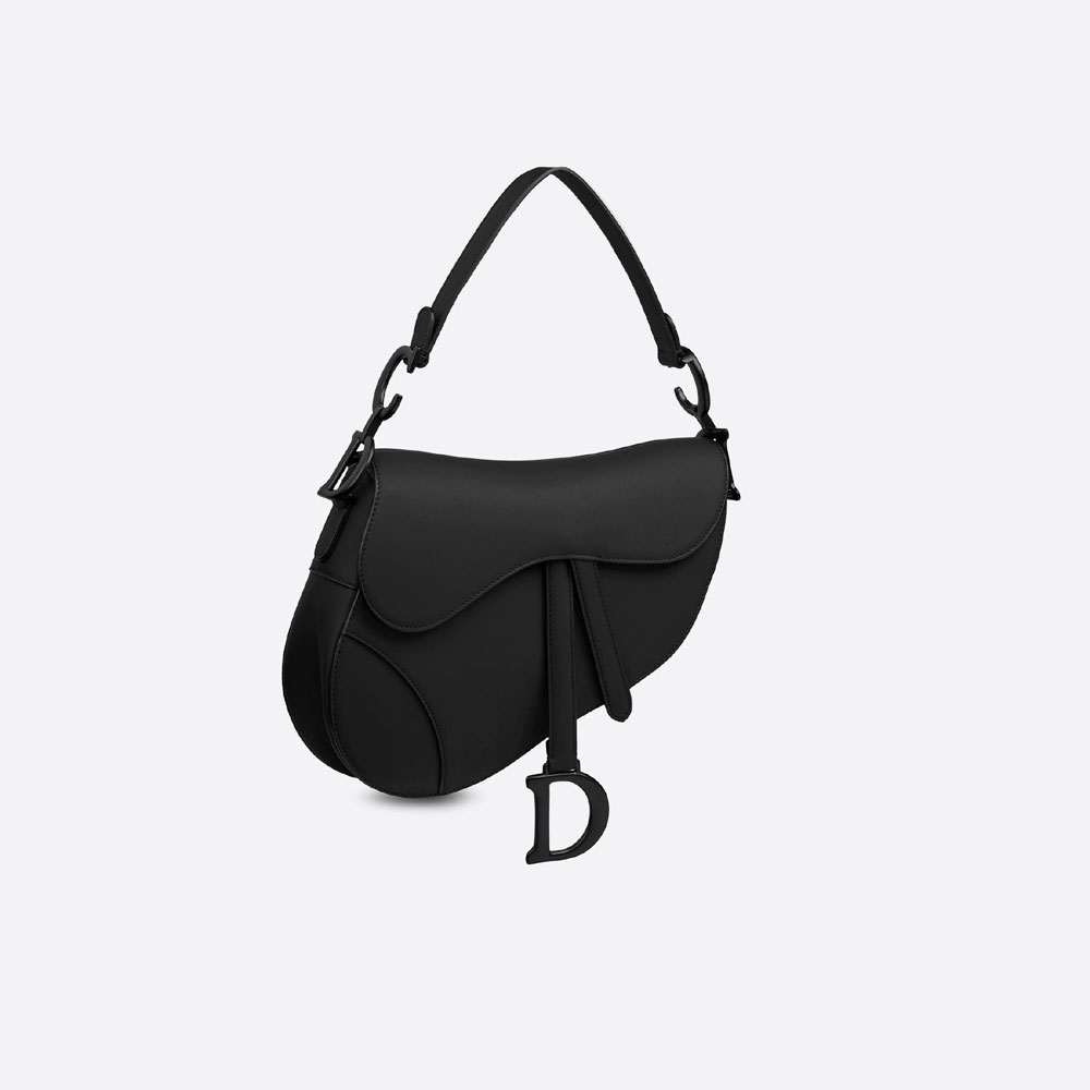 Dior Saddle Bag Black Ultramatte Calfskin M0446SLLO M989