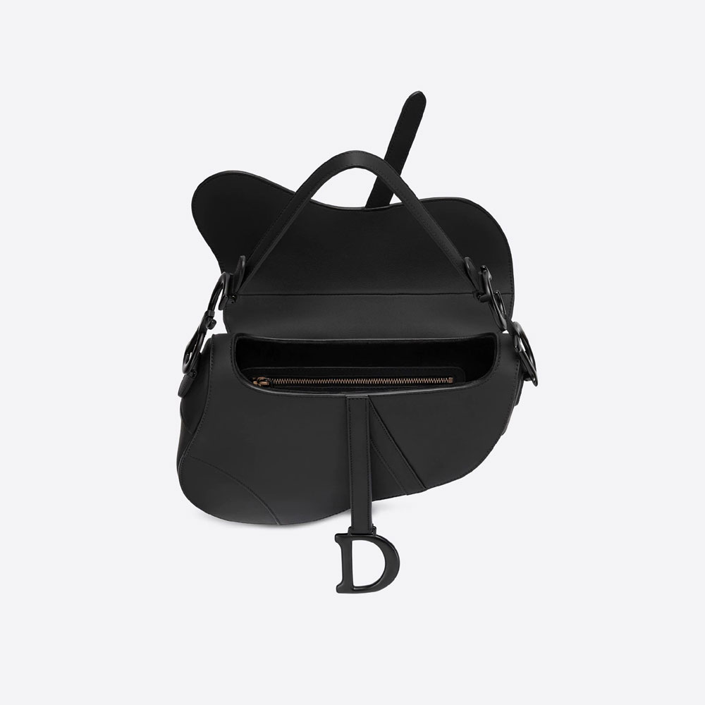 Dior Saddle Bag Black Ultramatte Calfskin M0446SLLO M989 - Photo-2