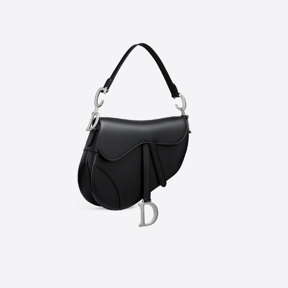 Dior Saddle Bag Black Smooth Calfskin M0446VWGH M900