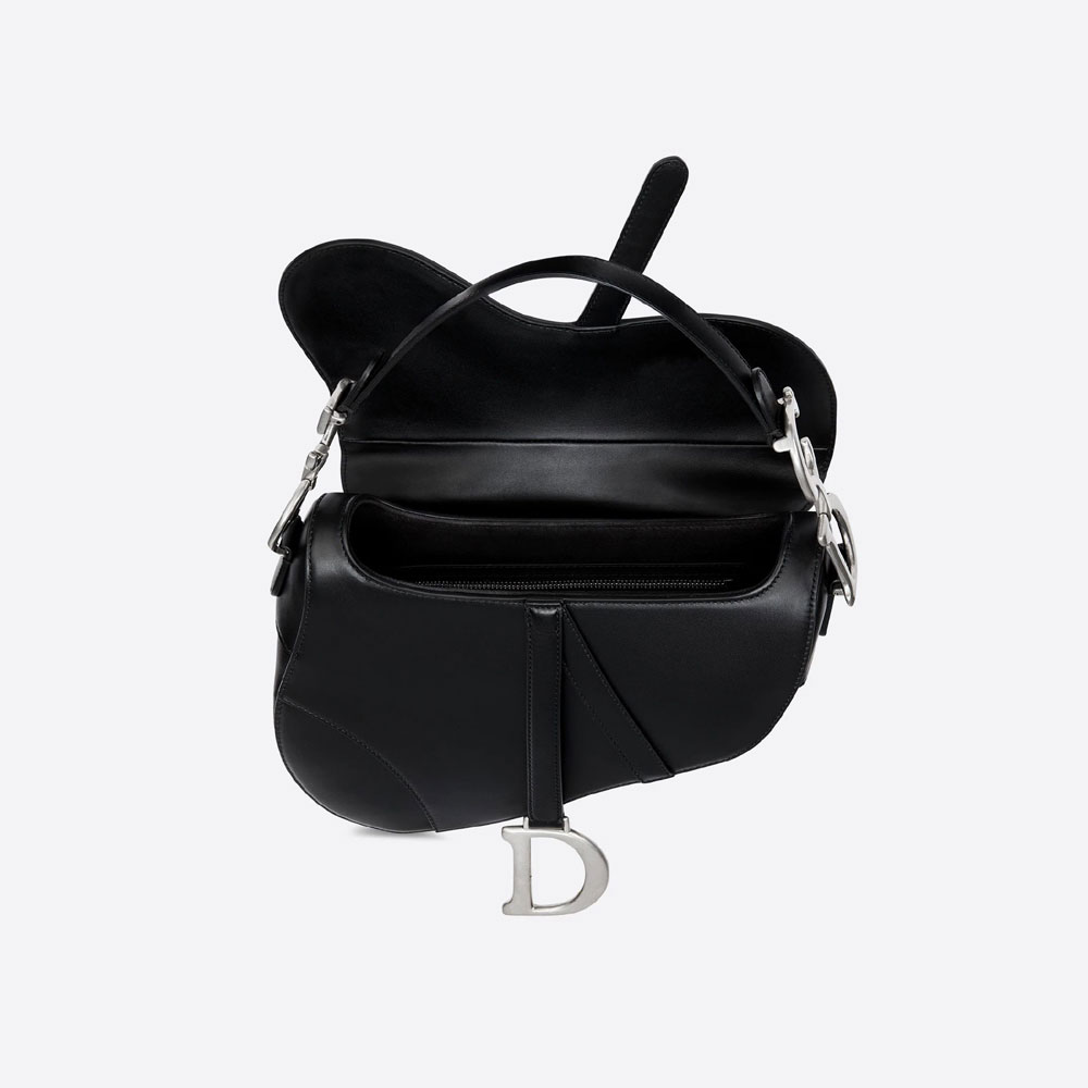 Dior Saddle Bag Black Smooth Calfskin M0446VWGH M900 - Photo-2