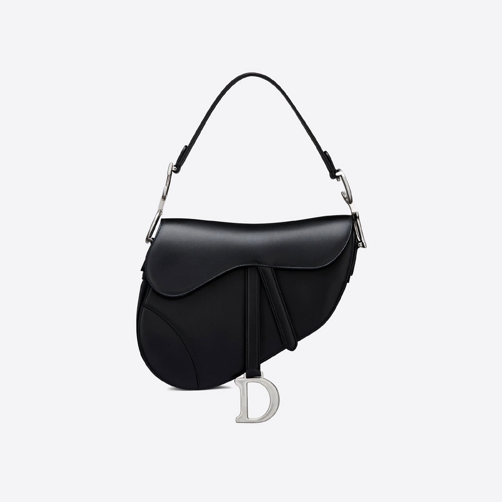 Dior Saddle Bag Black Smooth Calfskin M0446VWGH M900 - Photo-3