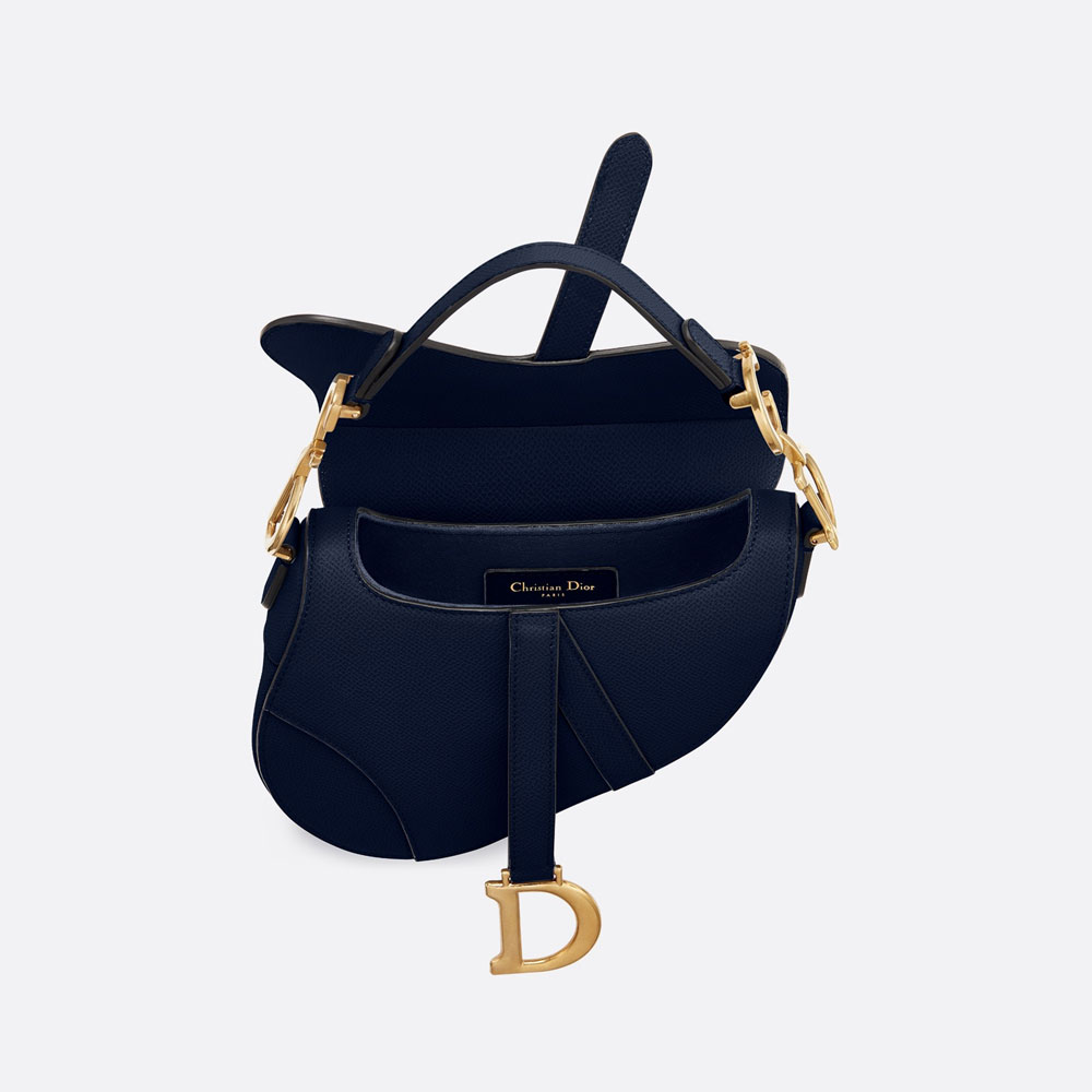 Dior Mini Saddle calfskin bag M0447CWVG M85B - Photo-3