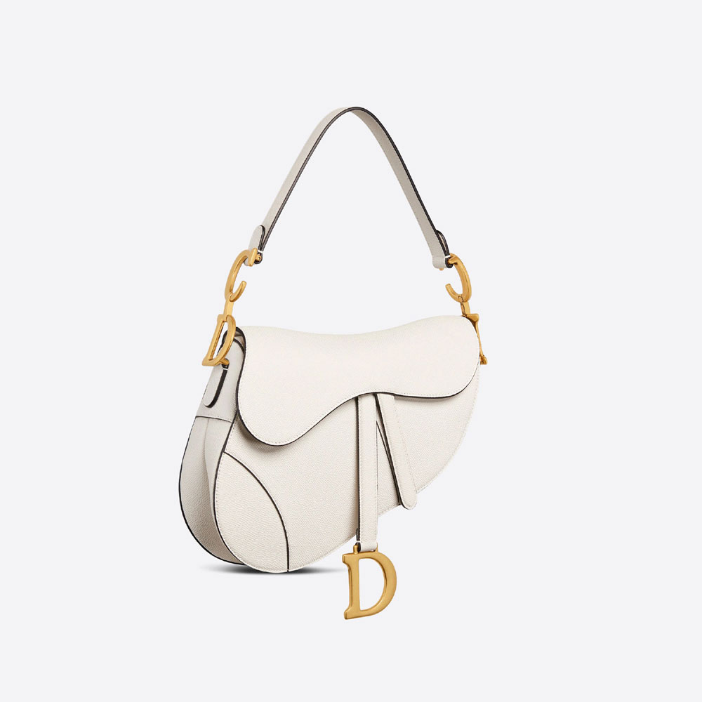 Dior Saddle Messenger Bag Latte Grained Calfskin M0455CBAA M030 - Photo-2