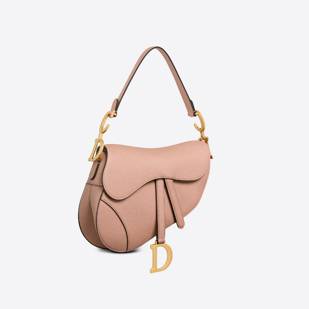 Dior Saddle Messenger Bag Blush Grained Calfskin M0455CBAA M50P - Photo-2