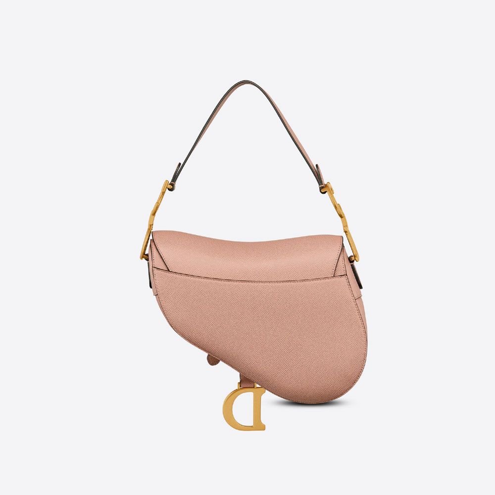 Dior Saddle Messenger Bag Blush Grained Calfskin M0455CBAA M50P - Photo-3