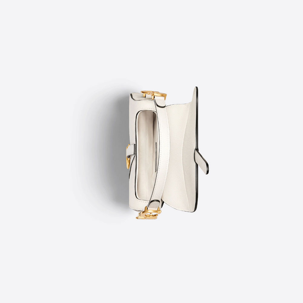 Dior Miniature Saddle Messenger Bag Latte Grained Calfskin M0456CBAA M030 - Photo-2