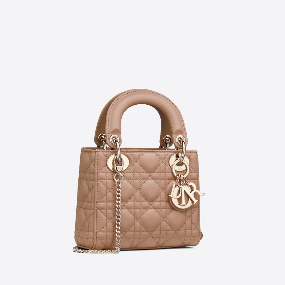 Mini Lady Dior Bag Blush Cannage Lambskin M0505OCAL M50P - Photo-2
