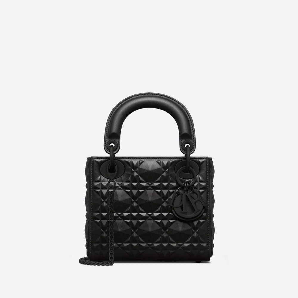 Mini Lady Dior Bag Black Cannage M0505SNEA M900