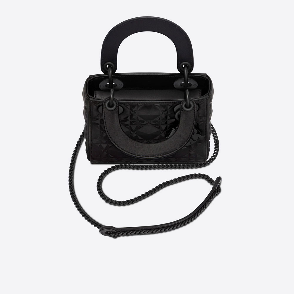 Mini Lady Dior Bag Black Cannage M0505SNEA M900 - Photo-3
