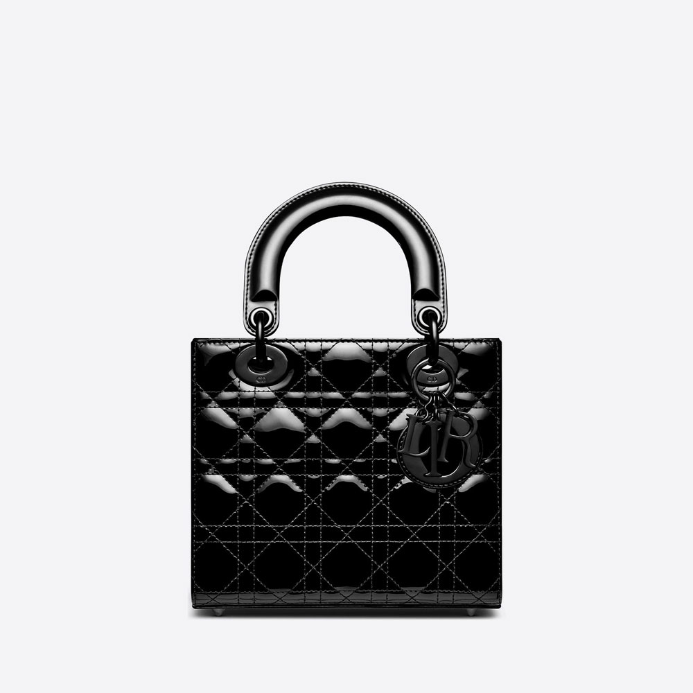 Small Lady Dior Bag Ultraglossy Patent Cannage Calf M0531NWDD M900