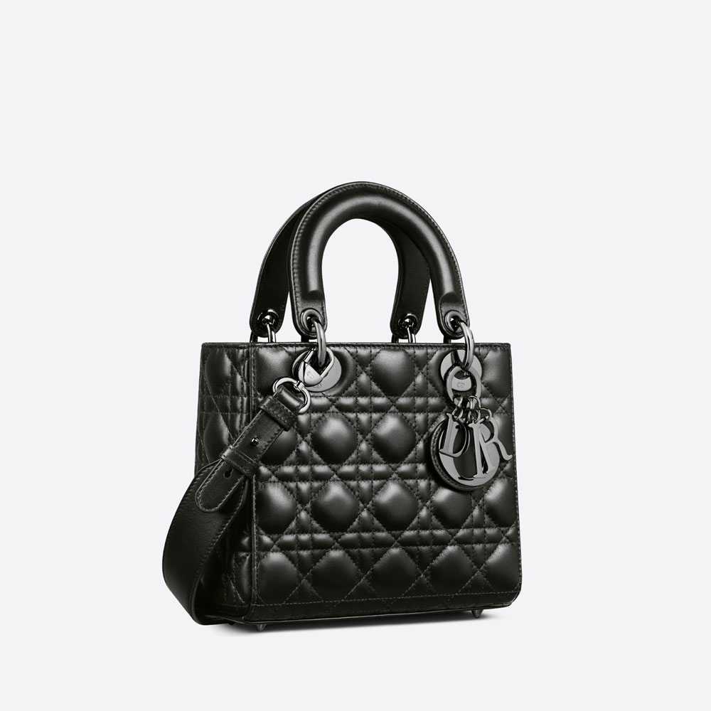 Small Lady Dior My ABCDior Bag Black Cannage Lambskin M0538BCAL M900 - Photo-2